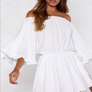 Forever 21 Off The Shoulder White Dress